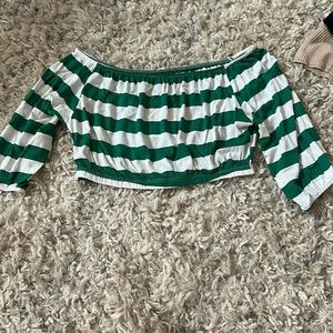 Off the Shoulder Crop Top